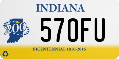 IN license plate 570FU