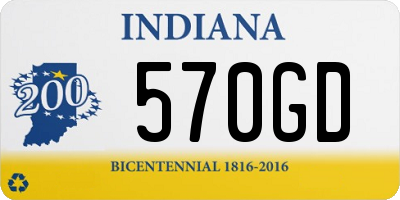 IN license plate 570GD