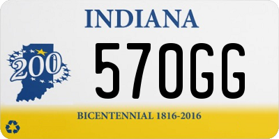 IN license plate 570GG