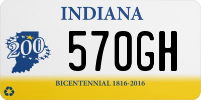 IN license plate 570GH