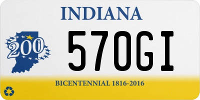 IN license plate 570GI