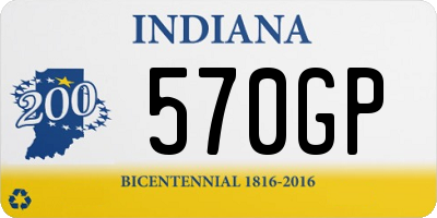 IN license plate 570GP
