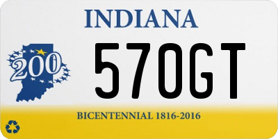 IN license plate 570GT