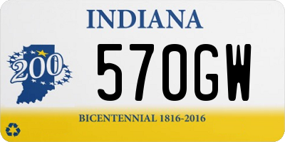 IN license plate 570GW