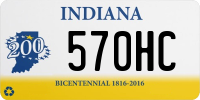 IN license plate 570HC