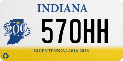 IN license plate 570HH