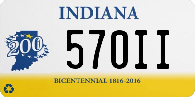 IN license plate 570II