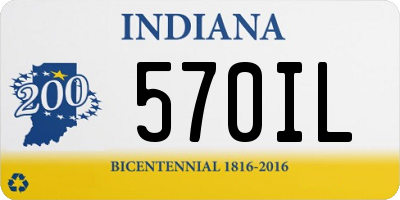 IN license plate 570IL
