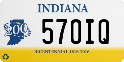 IN license plate 570IQ