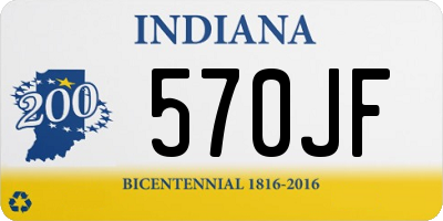 IN license plate 570JF