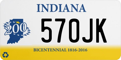 IN license plate 570JK