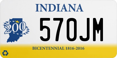 IN license plate 570JM