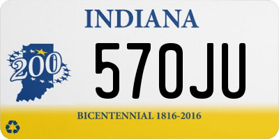 IN license plate 570JU