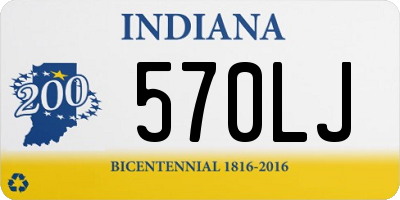 IN license plate 570LJ