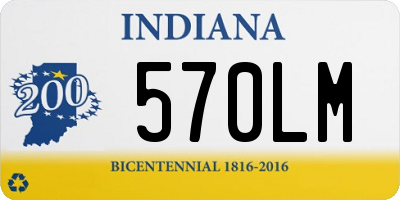 IN license plate 570LM