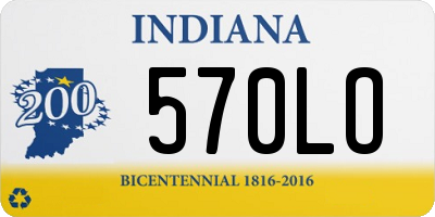 IN license plate 570LO