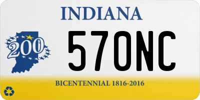 IN license plate 570NC