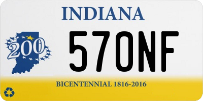 IN license plate 570NF