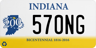 IN license plate 570NG