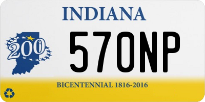 IN license plate 570NP