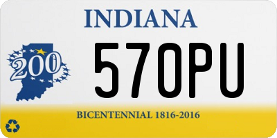 IN license plate 570PU