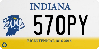 IN license plate 570PY