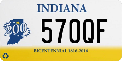 IN license plate 570QF