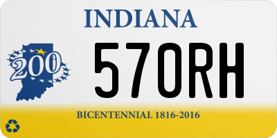 IN license plate 570RH