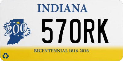 IN license plate 570RK