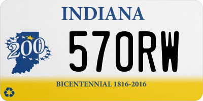 IN license plate 570RW