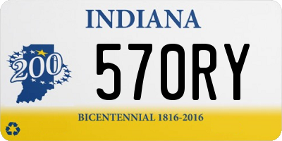 IN license plate 570RY