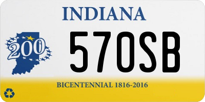 IN license plate 570SB