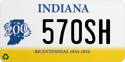 IN license plate 570SH