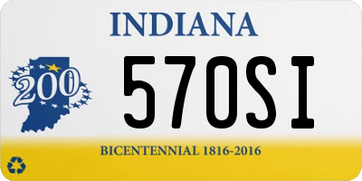 IN license plate 570SI