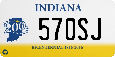 IN license plate 570SJ