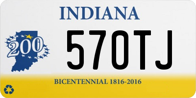 IN license plate 570TJ