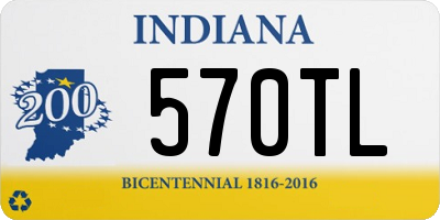 IN license plate 570TL