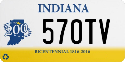 IN license plate 570TV