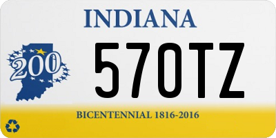 IN license plate 570TZ