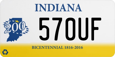 IN license plate 570UF