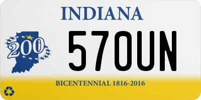 IN license plate 570UN