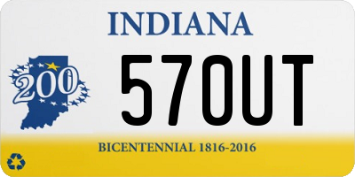 IN license plate 570UT