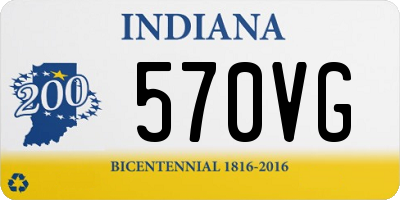 IN license plate 570VG