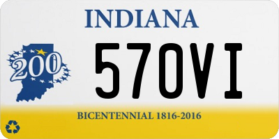 IN license plate 570VI