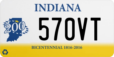 IN license plate 570VT