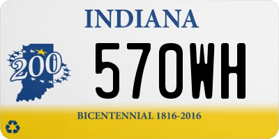 IN license plate 570WH