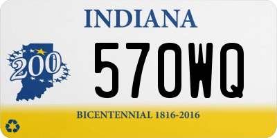 IN license plate 570WQ