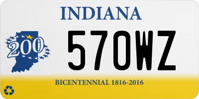 IN license plate 570WZ