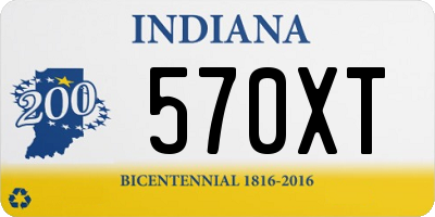 IN license plate 570XT