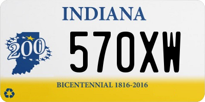 IN license plate 570XW